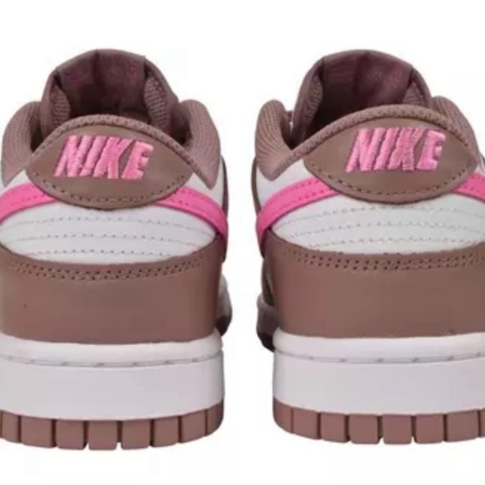 Nike Pink and Brown Dunks Sneakers